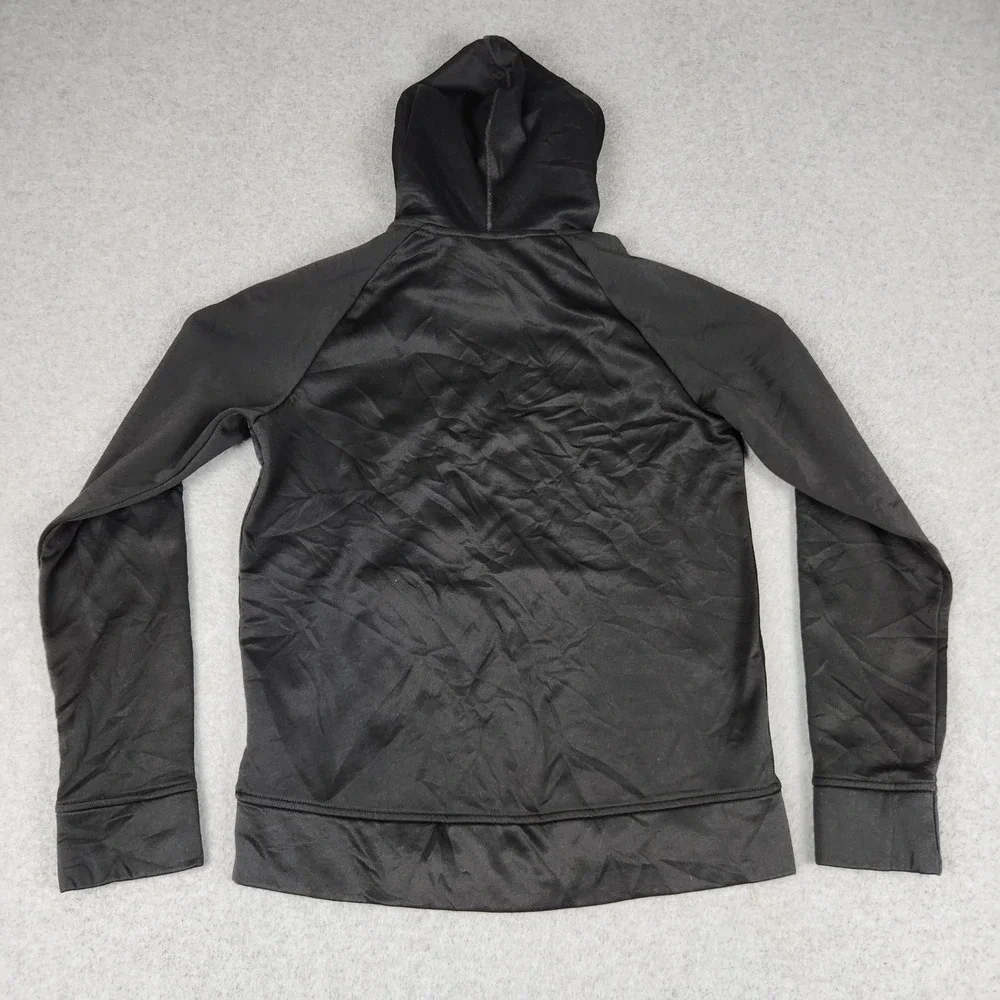 Nike Hoodie Kids L Black‎ Therma-FIT Star Spell Out Logo Fleece Lined Pullover